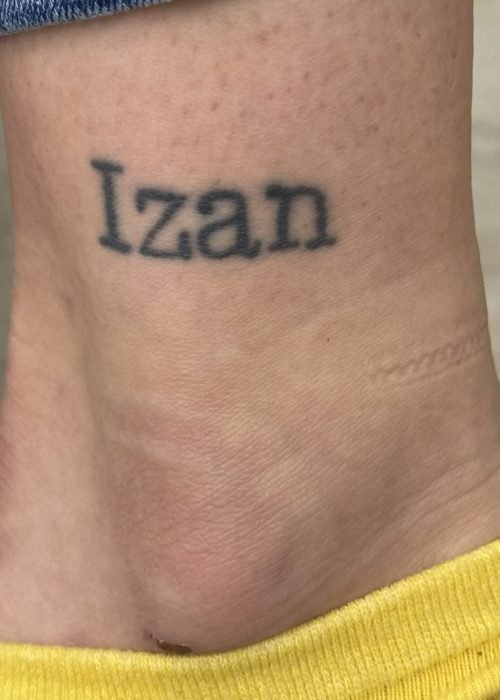 Tatuaje inicial antes de eliminación con láser en Valladolid